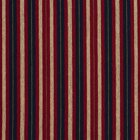 Port Beige And Burgundy Stripe Country Damask Upholstery Fabric