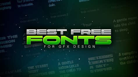 Best Free Fonts For Gfx Design 2024 Youtube