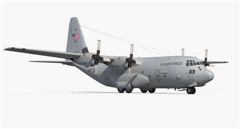 Lockheed C 130 Hercules Us Military Transport Aircraft 3d Model