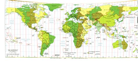 World Map With Latitude And Longitude Lines Printable Maps Inside At
