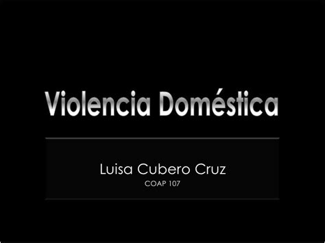 Presentación Violencia Doméstica 1