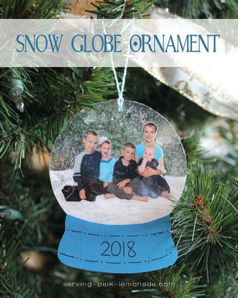 Serving Pink Lemonade Snow Globe Ornament Ts Kids Can Make