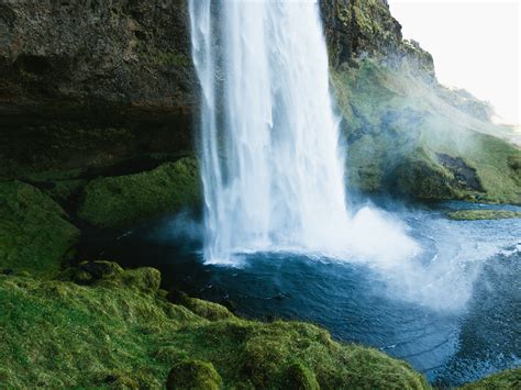 Fondos De Pantalla Paisaje Cascada Rock Naturaleza Islandia