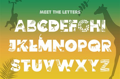 Safari Silhouette Font By Salt And Pepper Designs Thehungryjpeg