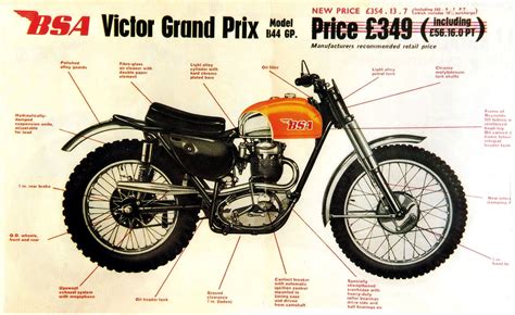 Bsa Victor 441 Gp 1967 Vintage Motocross Vintage Motorcycles Old