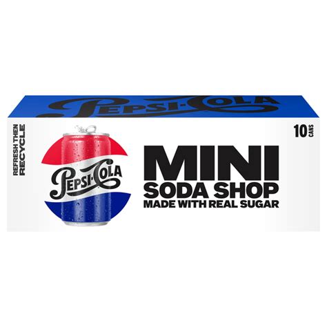 Save On Pepsi Cola Soda Made With Real Sugar 10 Pk Order Online