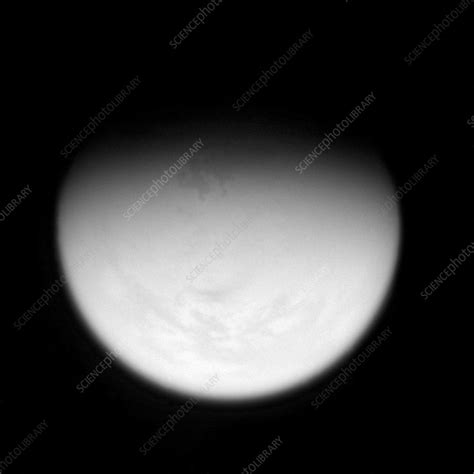 Hydrocarbon Lakes On Titan Cassini Image Stock Image R4000137