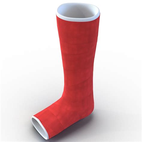 Orthopedic Cast Leg 3d C4d