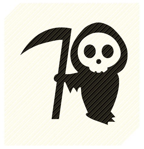 Grim Reaper Svg Cute Grim Reaper Svg Halloween Svghorror Etsy