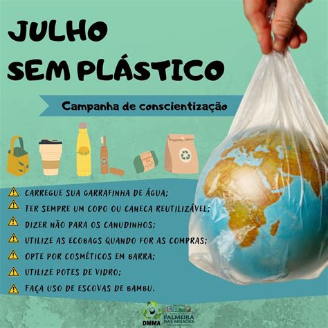 Campanha Julho sem Plástico conscientiza sobre o consumo em excesso do