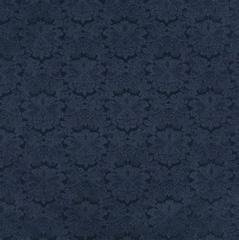 We offer free samples, same day shipping and 30 day returns! Navy Dark Blue Floral Damask Upholstery Fabric | Damask ...