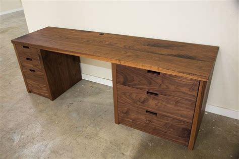 Handmade Solid Walnut Desk By House Of Hardwood