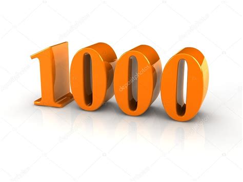 Number 1000 Stock Photo By ©elenven 57499795