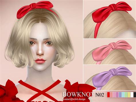 My Sims 4 Blog Accessory Hair Bow By S Club