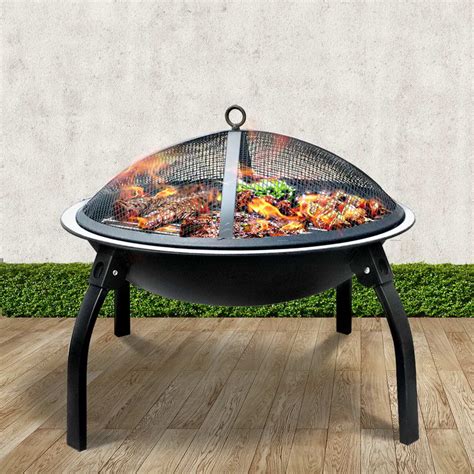 Portable Outdoor Fire Pit Bbq Camping Patio Foldable Fireplace 30
