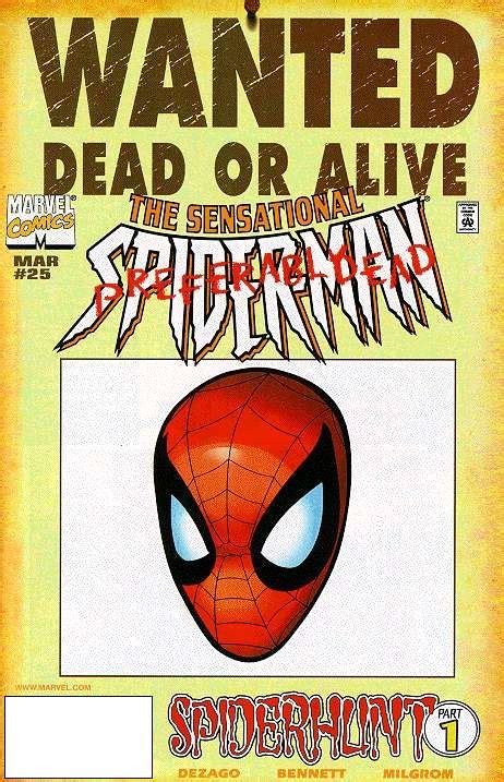 Image Sensational Spider Man Vol 1 25 Wanted Poster Variant