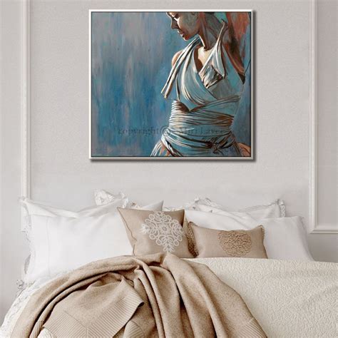Original Oil Painting For Bedroom Bedroom Wall Decor Figure Etsy
