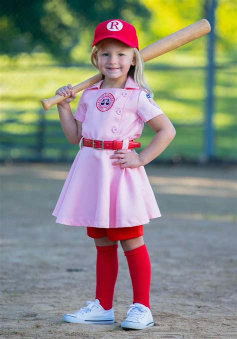 Creating your own a league of their own costume, made famous by the 1992 movie based off the rockford peaches baseball team, will be fun and empowering! League of Their Own Dottie Luxury Costume for Toddler
