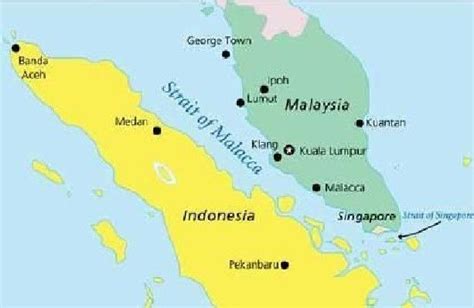 This Is A Map Of Malacca S Whereabouts It Is In The Vicinity Of