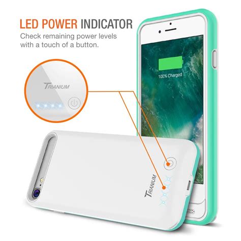 Atomic Pro Battery Case For Iphone 8 Whiteturquoise