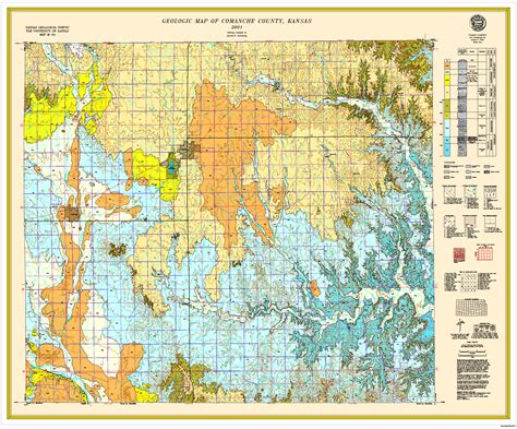KGS--Geologic Map--Comanche--Large size