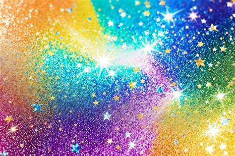 Premium Ai Image Colorful Glitter Background