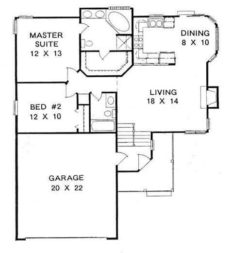 36 House Plan Style Small One Story House Plans Under 1000 Sq Ft