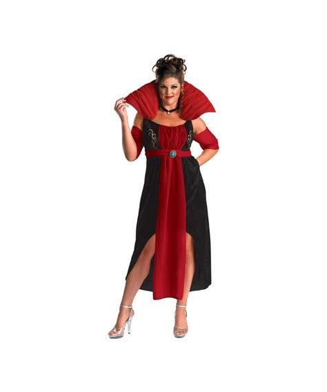 Adult Queen Of Darkness Plus Size Vampire Halloween Costume
