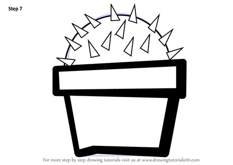 Step by step drawing tutorial. Learn How to Draw a Cactus Plant for Kids (Plants for Kids ...