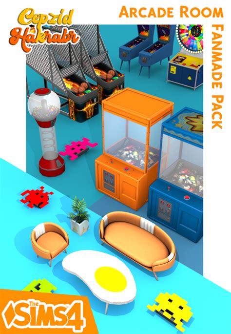 Arcade Room Fanmade Pack Cepzid With Hakrabr On Patreon The Sims 4