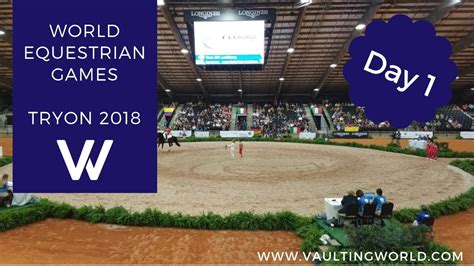 Fei World Equestrian Games Tryon 2018 Vaulting Day 1 Youtube