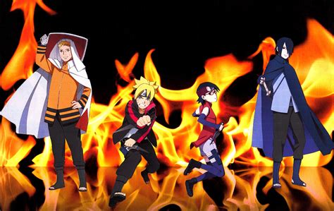 Naruto Sasuke Boruto Sarada Fire Wallpaper 2 By Weissdrum On Deviantart