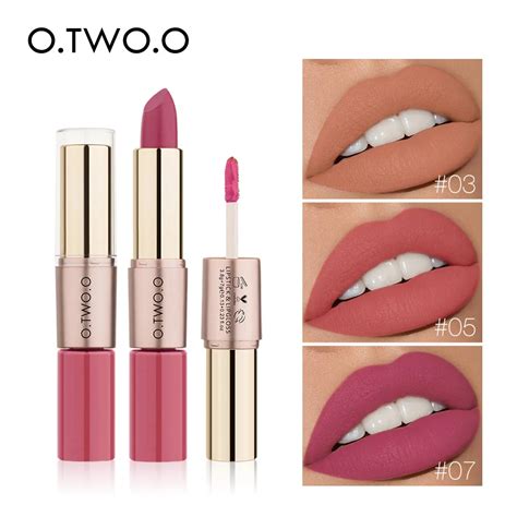O Two O In Matte Liquid Lipstick And Matte Lip Gloss Makeup Moisturizing Long Lasting