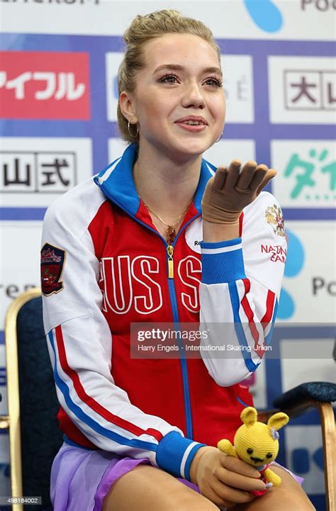 Elena Radionova Of Russia Celebrates After Winning The Ladies Free