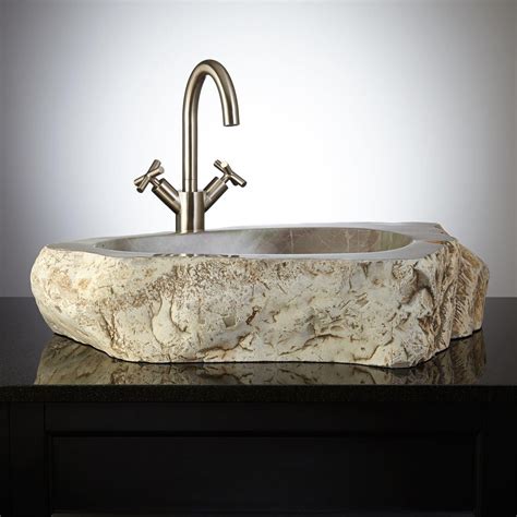 Atai Natural Stone Vessel Sink Bathroom Sinks Bathroom Stone