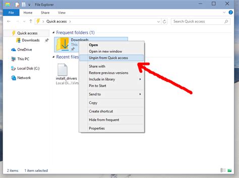 How To Reset Pin Or Unpin Folders To Quick Access In Windows 10