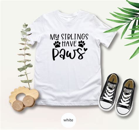 My Siblings Have Paws Funny Baby Shower T My Siblings Etsy