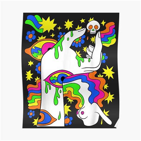 Psychedelic Abstract Nude Art Lsd Hippie Trippy Gift Idea Poster For Sale By Viethungshop