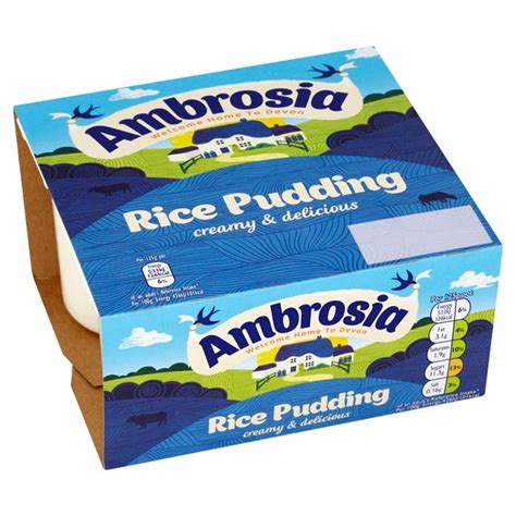 Ambrosia Creamy Rice Pudding Pots 4 Pack