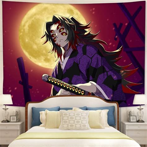 Kokushibou Demon Slayer Sunset Tapestry Demon Slayer Stuff
