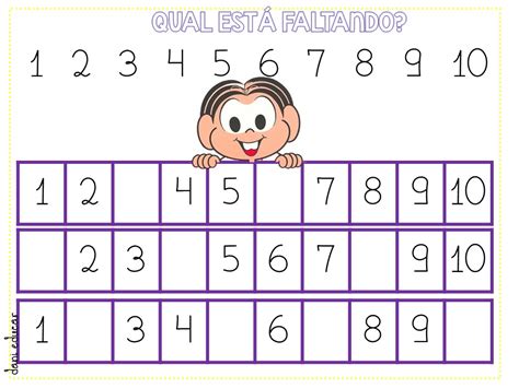 Atividades Complete A Sequencia Numerica