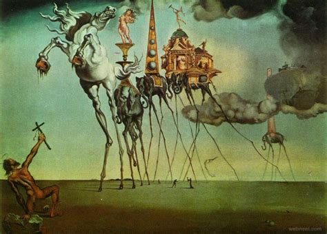 The Temptation Surreal Painting By Salvador Dali 1