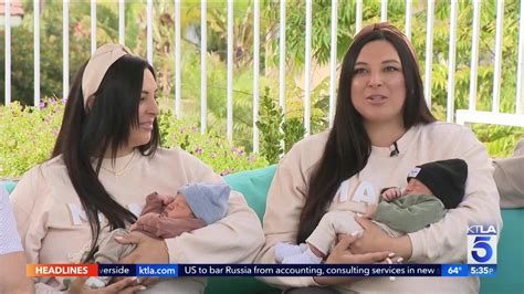 Identical Twins Give Birth On Same Day