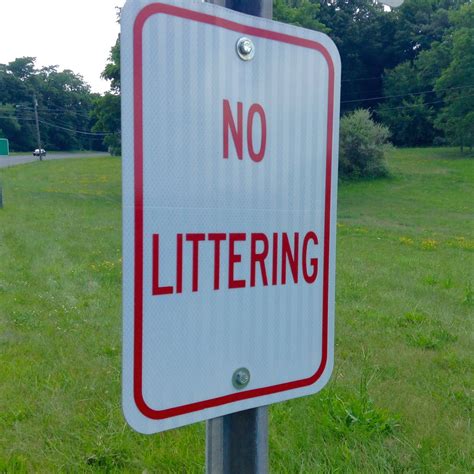 No Littering Sign No Littering Sign Pics By Mike Mozart Flickr