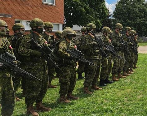 Canadian Army Reserve Conducting Training Near Wellandport