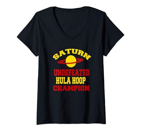 Saturn Undeted Hula Hoop Champion Astronomy Funny T Shirt Zelitnovelty