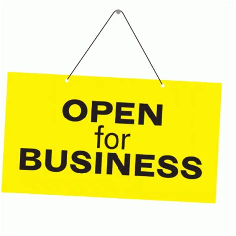 Open For Business Board 