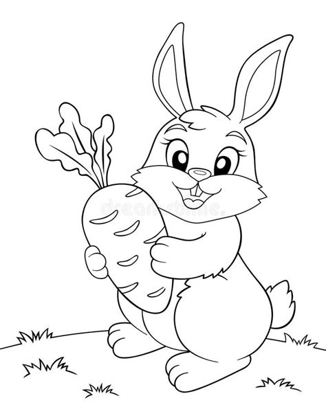 Carrot Coloring Book Stock Illustrations 713 Carrot Coloring Book