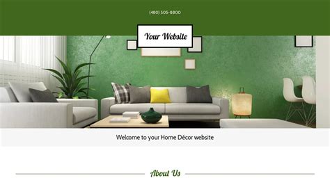 Example 17 Home Décor Website Template Godaddy