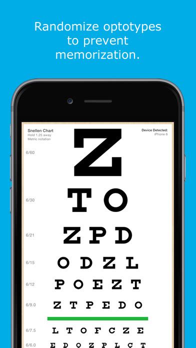 Eye Chart Hd Screen Vision With Pocket Snellen Sloan Near Vision